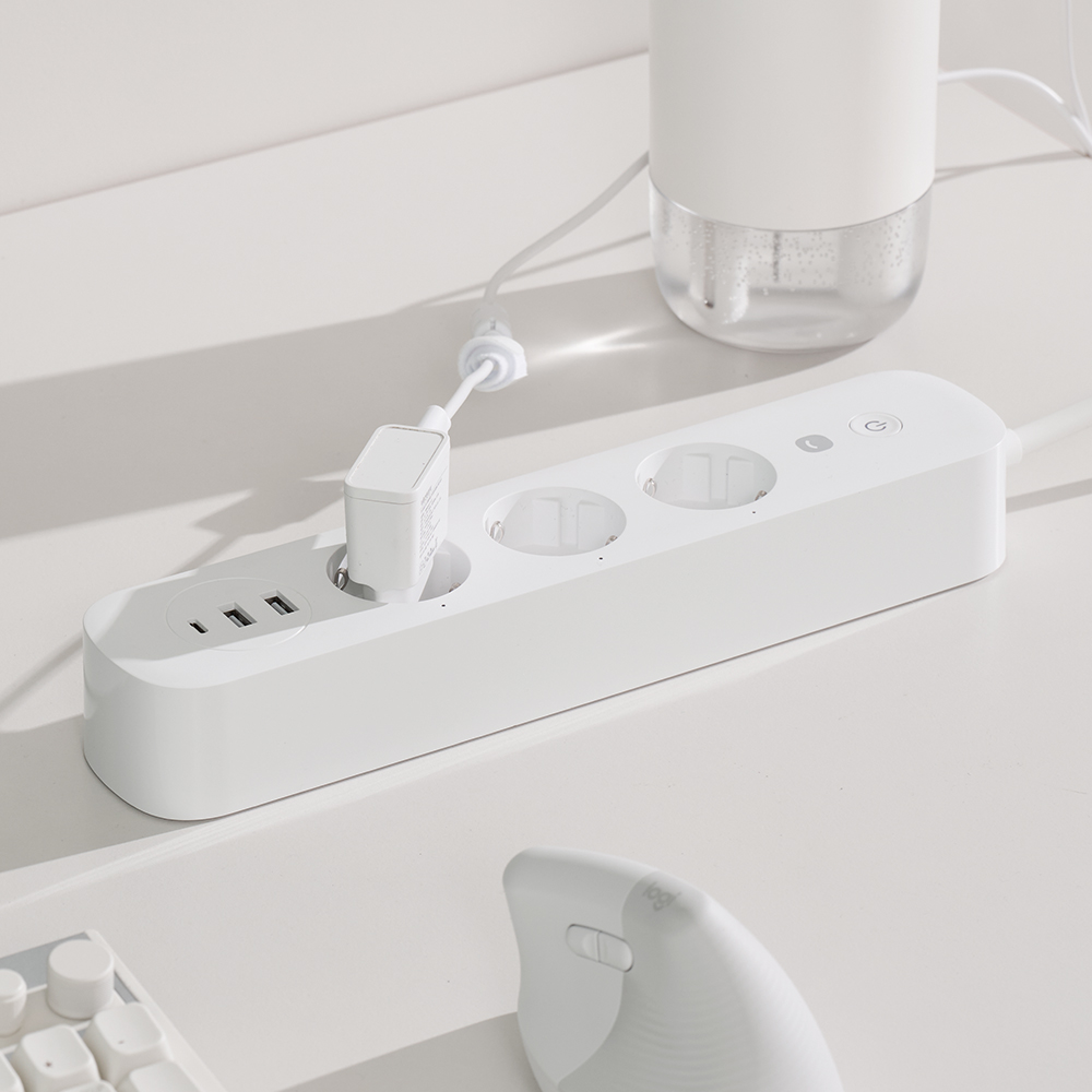 헤이홈 IoT 고용량 스마트 멀티탭 USB 16A 2800W 3구 멀티 콘센트 1.5m 이미지 3