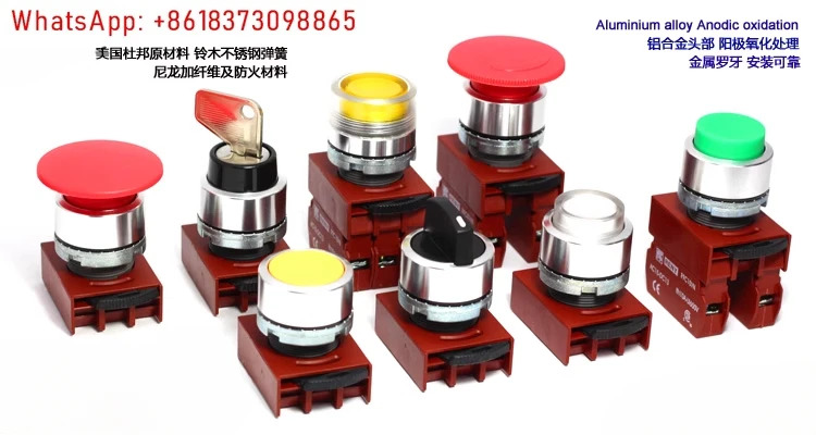 30Mm R3PIF 자체 재설정 플랫 헤드라이트 버튼 스위치 1 일반적으로 LED 조명 켜짐