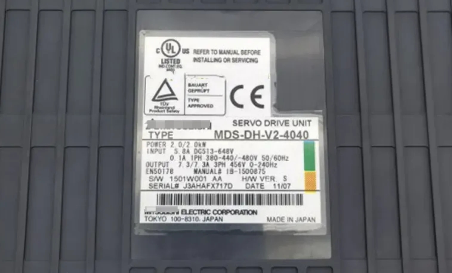 MDS-DH-V2-4040 서보 드라이브 유닛 MDSDHV24040 신