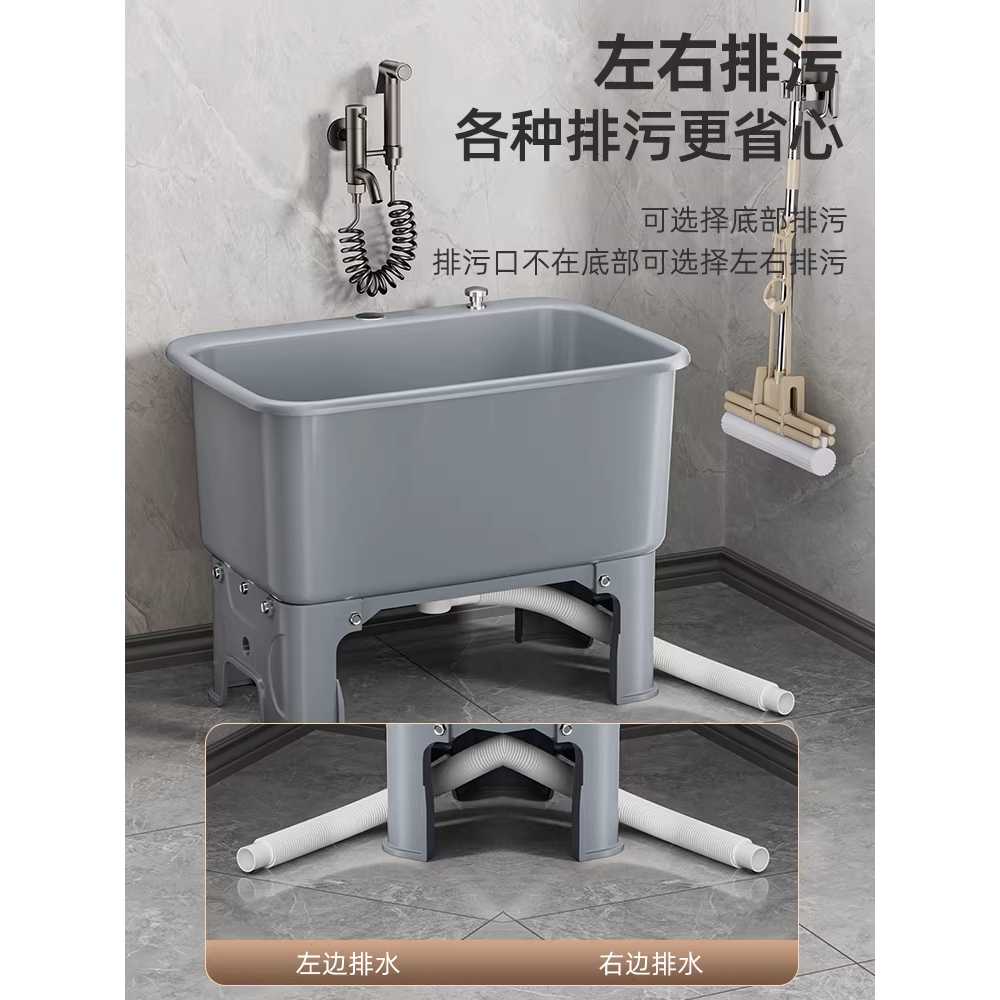 걸레 빠는 통 식당 청소통 밀대통 사무실 화장실 상가 대형 / 그레이 - 상세 이미지 5