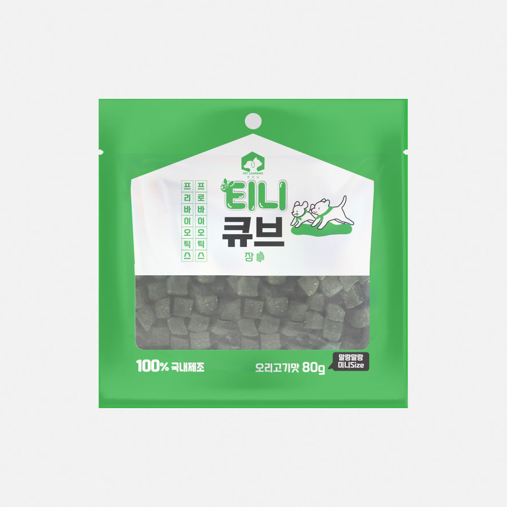 펫러닝 티니큐브 트릿 강아지져키 노즈워크간식 연어, 80g, 15개 이미지 6