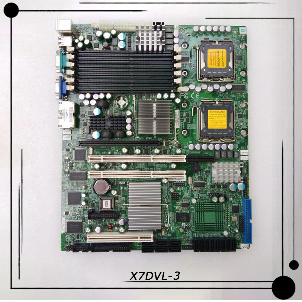 SuperMicro LGA771 5000V 54/53/52/51 SAS/SATA 리퍼 X7DVL-3양방향 서버 마더보드