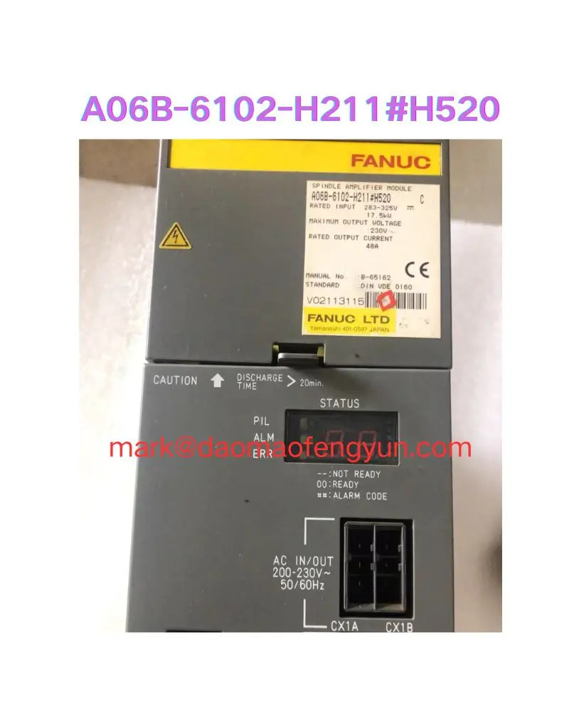 A06B-6102-H211 H520 리퍼 서보 드라이브 완료