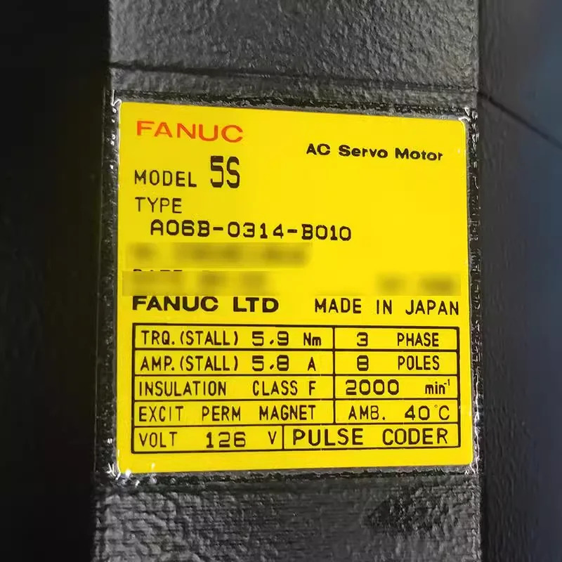 A06B-0314-B010 Fanuc 서보모터 리퍼 완료 Ok A06B 0314 B010