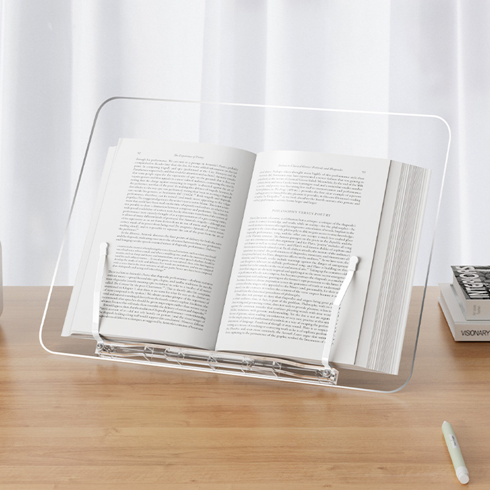 애니클리어 독서대 책받침대 거치대 북스탠드 휴대용 투명 아크릴 BS-5 제품 이미지