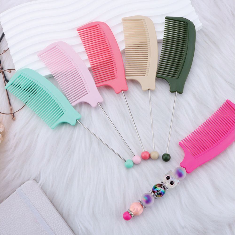 빗꾸 큰 빗 꾸미기 꼬리빗 DIY 비즈 볼꾸 빗꾸 재료 부자재 동대문 - 상품 이미지