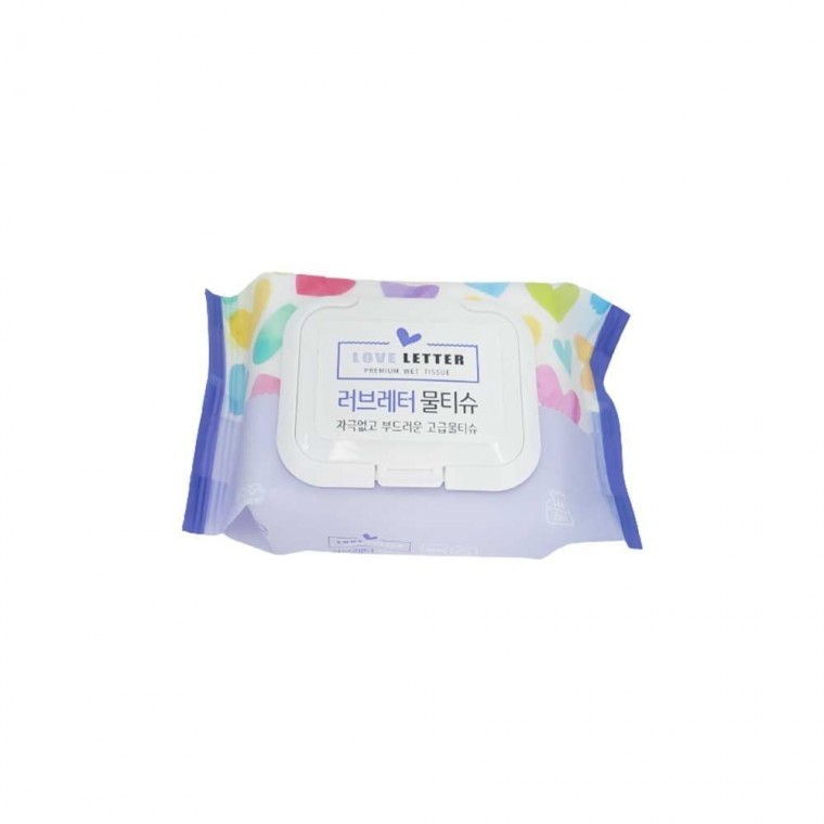 지니몰 물티슈 20매x20팩 두꺼운 휴대용 러브레터 유아물티슈 물티슈캡