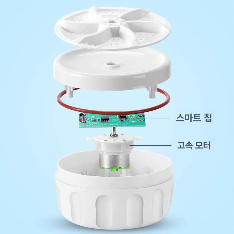 설거지 빨래 기계 무설치 식기세척기 초음파 세탁기 미니 세탁기 - 상세 이미지 5
