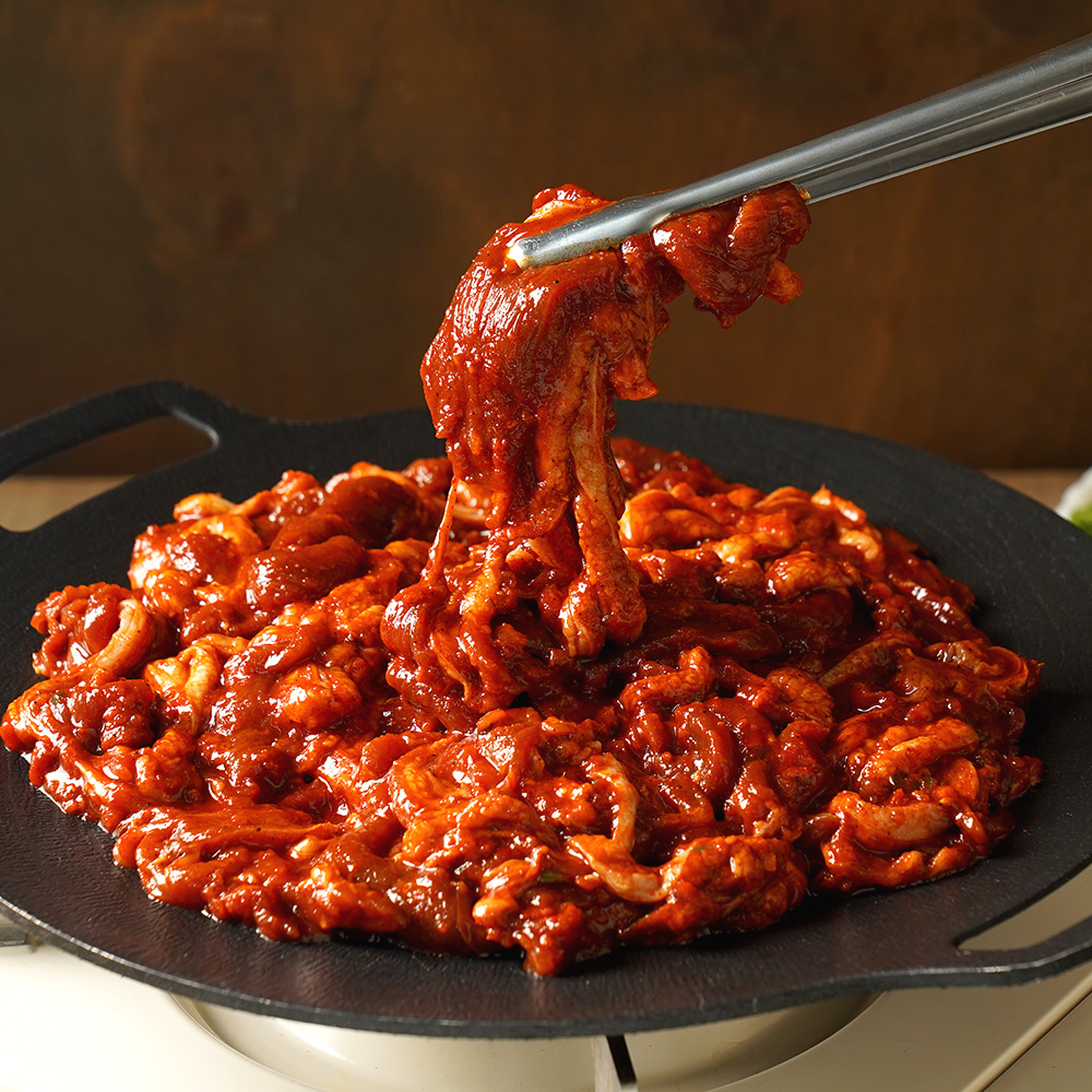 무항생제 유황 양념 오리불고기 오리주물럭 밀키트 로스구이 400g, 1개 이미지 4
