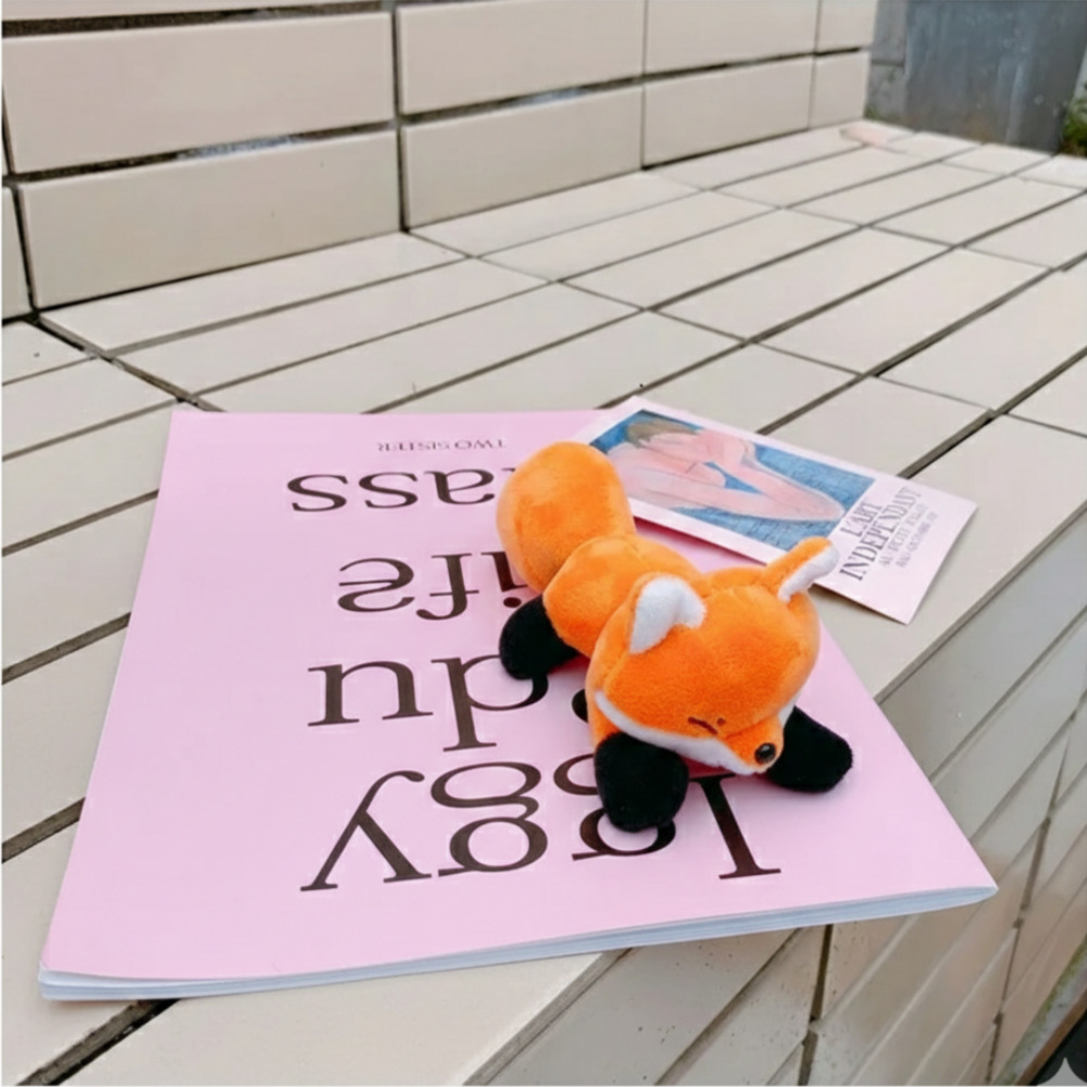 빌리네집 여우 인형 키링 브로치 귀여운 가방장식 포인트 인형 소품 - 상세 이미지 2