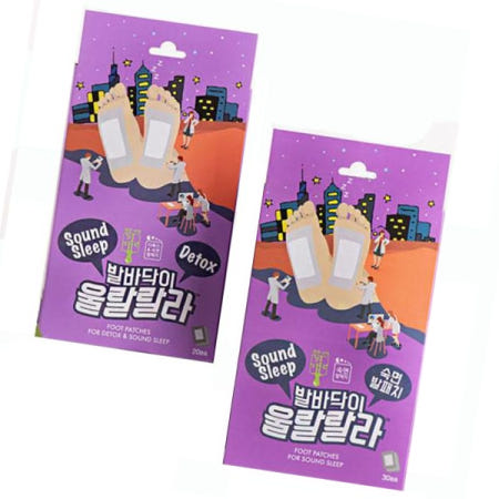 제이엔씨 발건강 울랄랄라 발바닥패치 대나무수액패치 대형60개-30일분