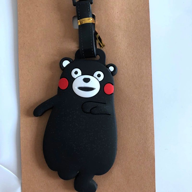 구마몬 수하물 태그 블랙베어 가방 태그 라벨 이름표 식별표 여행 해외 공항 비행기 체크인 A 기본 - 상세 이미지 4