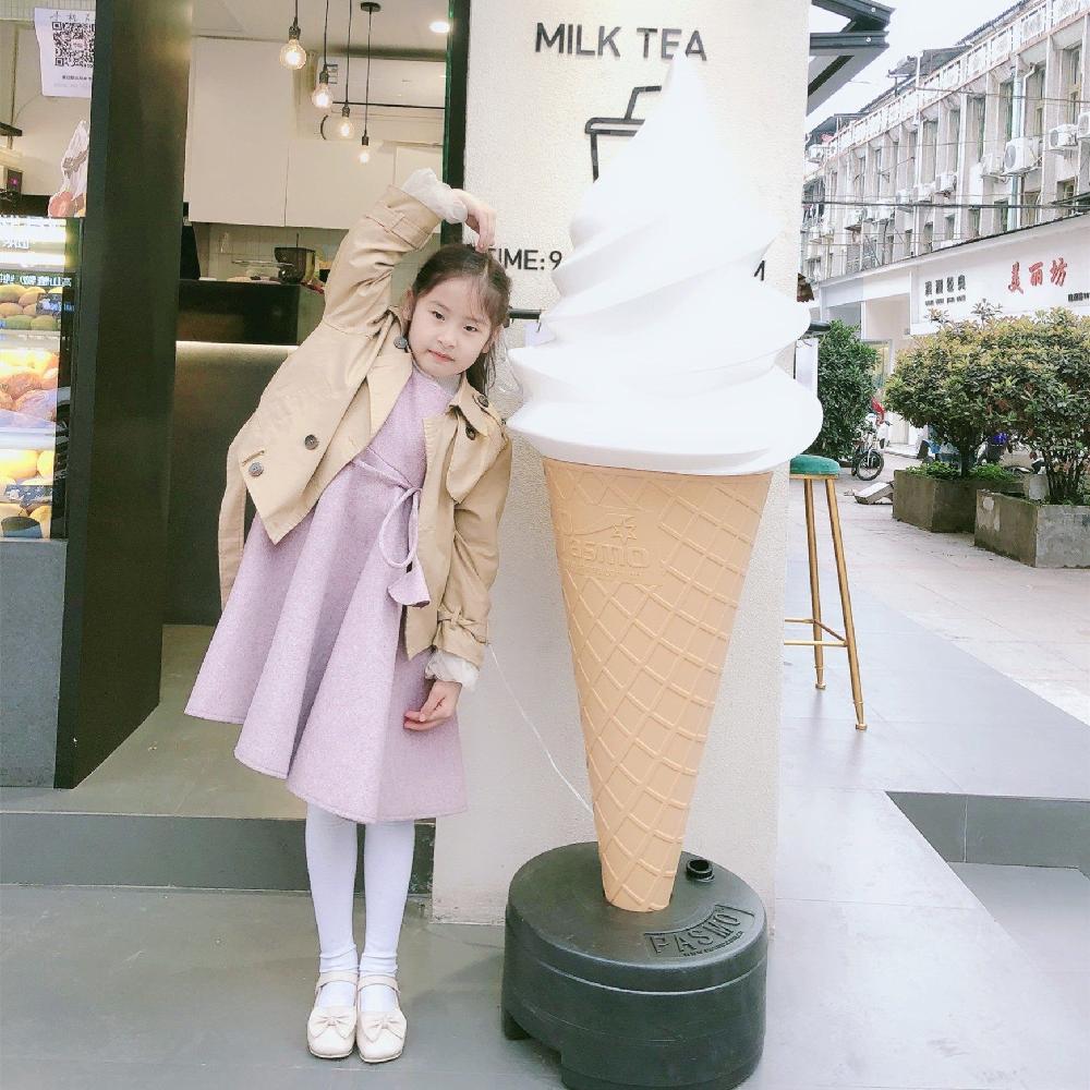 대형 아이스크림 모형 발광 콘 광고 디저트 매장 전시 - 상세 이미지 4