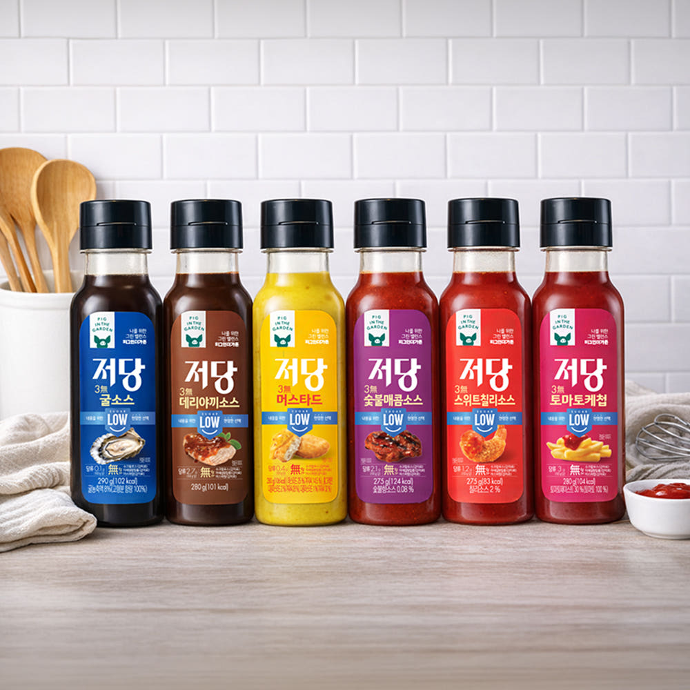 피그인더가든 저당소스 6종 3병