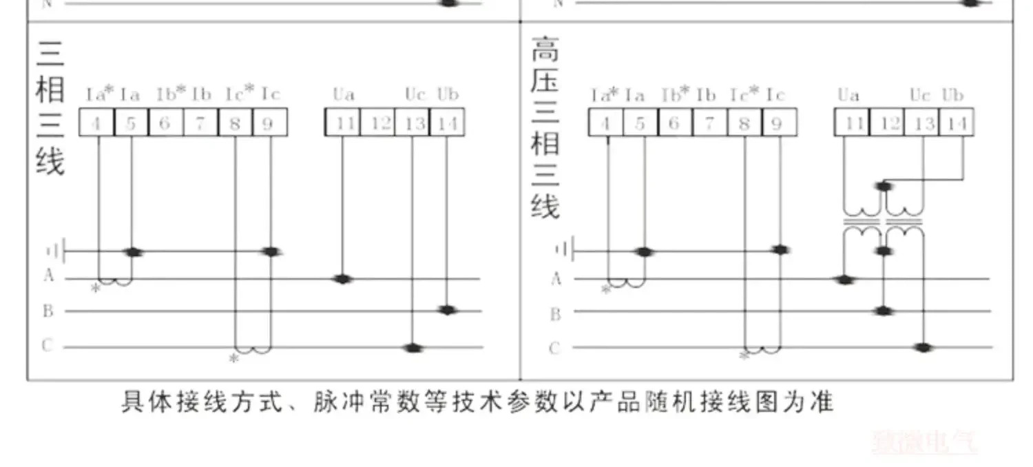 3상 AC 전류 전압 듀얼 디스플레이 디지털 조합 측정기 380V 지능형 485 통신