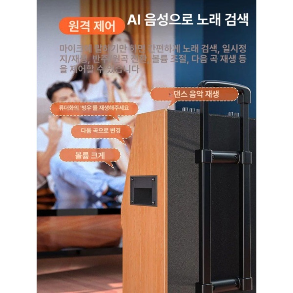 프리미엄 디스플레이 블루투스 마이크 스피커 버스킹 행사 12인치 HD 화면-블루투스 가사 12인치 HD 화면-블루투스 가사 - 상세 이미지 5