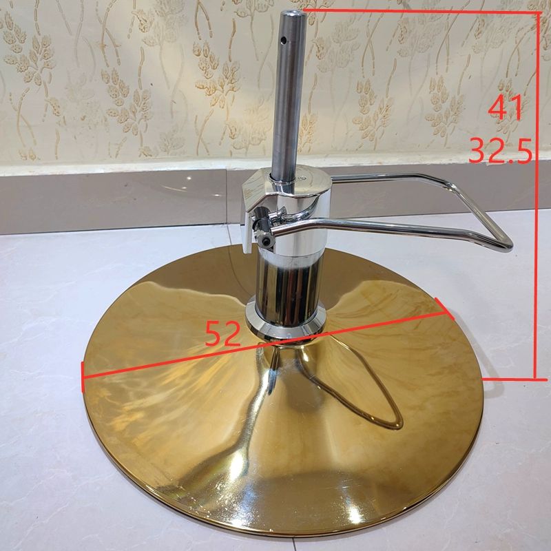 미용실 의자부품 리프팅 이발소 높이조절 바닥판 블랙 원형 받침대+블랙 오일 펌프 공식 표준 구성 - 상세 이미지 4