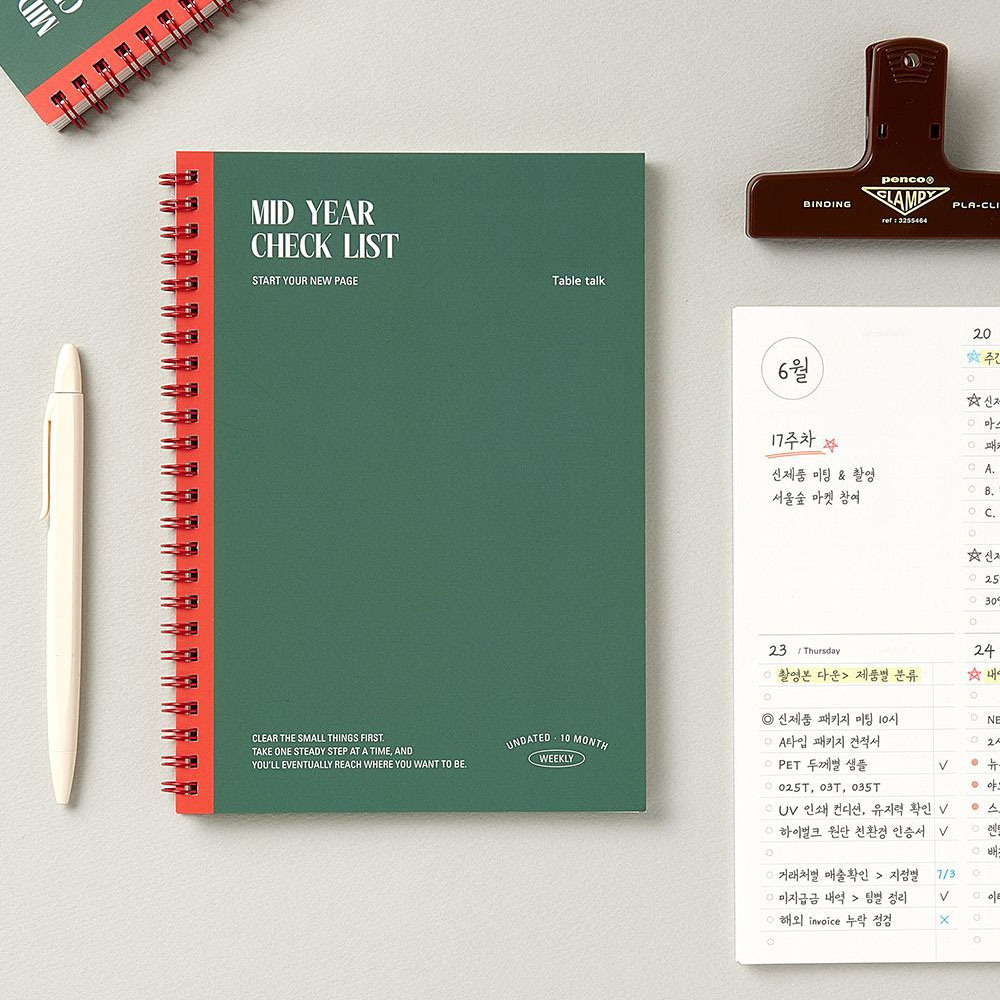 스케줄 플래너 직장인 대학생 체크리스트 스터디 스케줄러 투두리스트 만년형 A5 - 상세 이미지 3