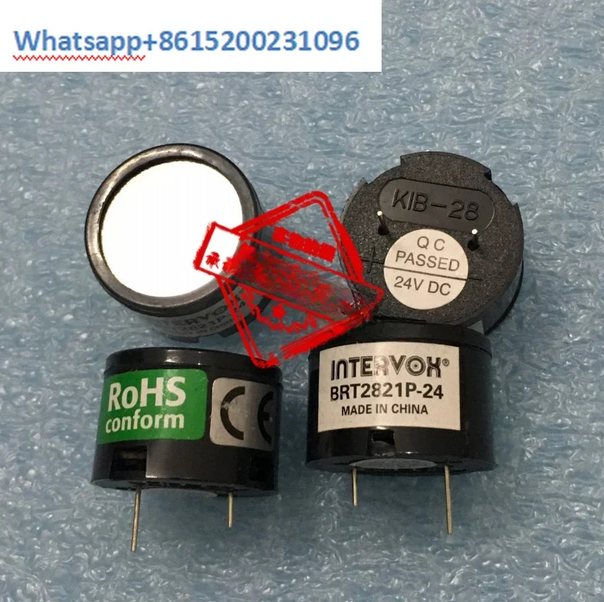 BRT2821P-24 KIB-28 전기 음향 변환기 액티브 버저 24V 오디오 표시기개