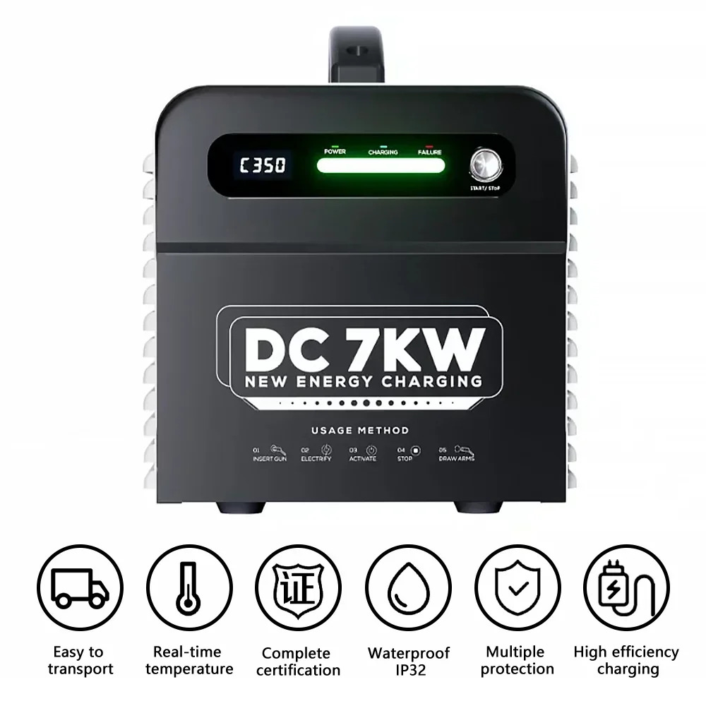 E-mingze 레벨 3 7KW EV 충전기 DC 휴대ev 충전 BYD/GBTDC 고속
