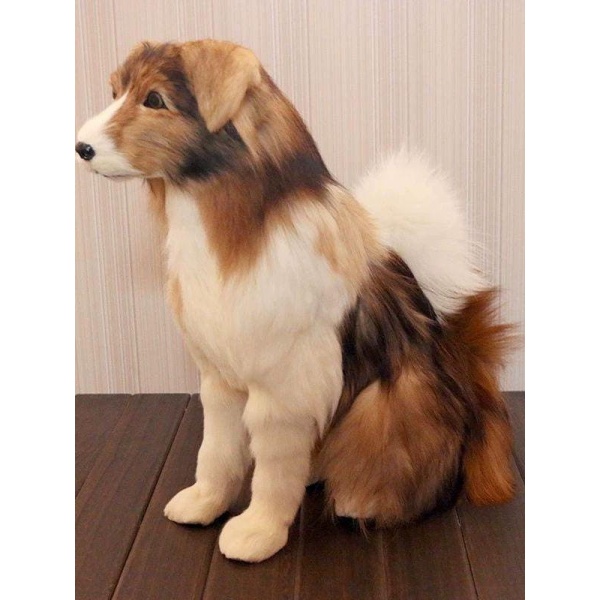 감성 강아지 토끼 인테리어 장식품 미니어쳐 소품 현관 모형 셰퍼드 연한색 46x43cm - 상세 이미지 2