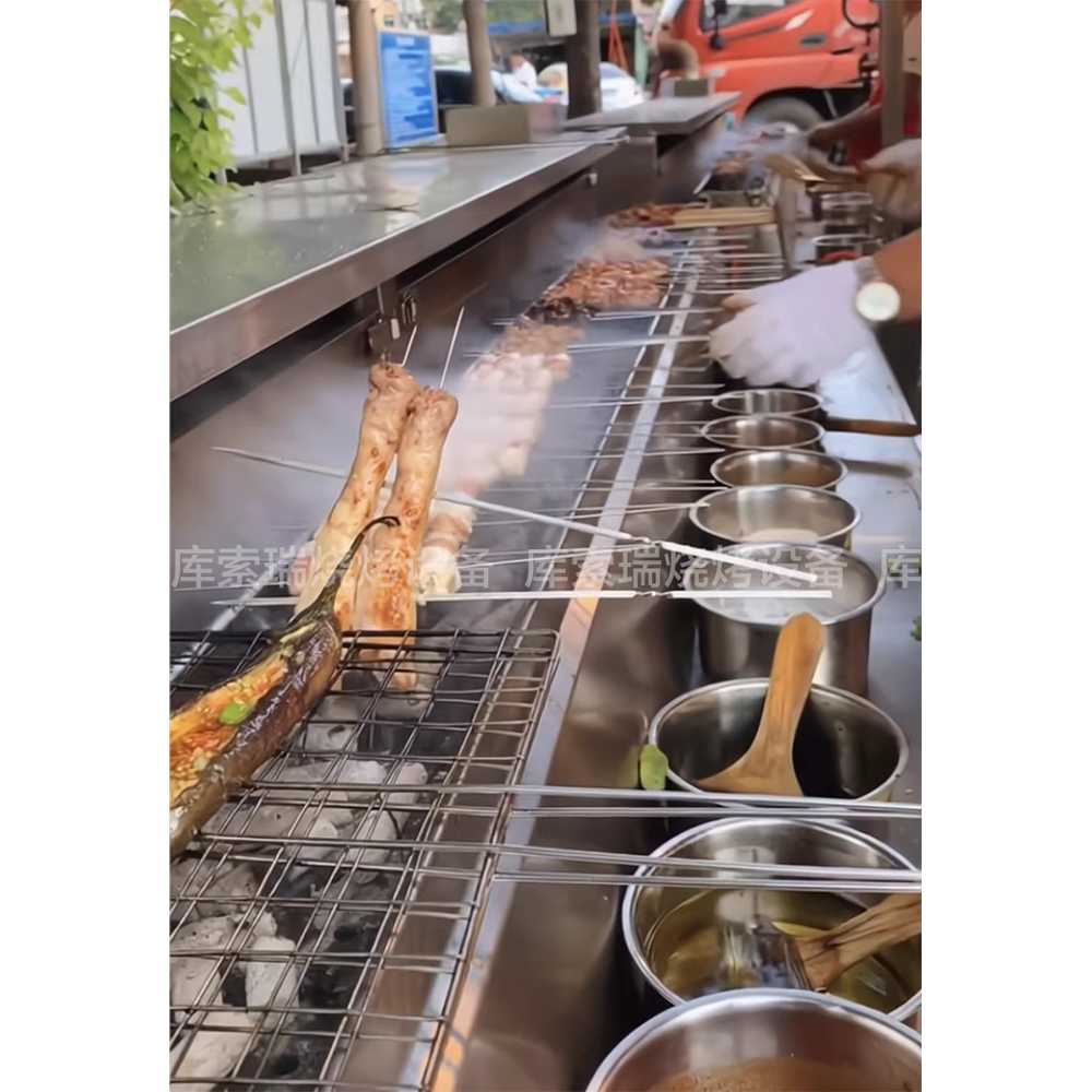 야키토리 그릴 화로 그릴망 팝업스토어 숯불 일본식 100cm 서랍형 / 그릴망 - 상세 이미지 2