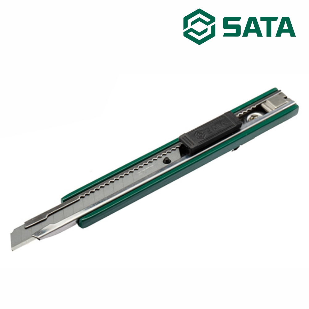 사타 SATA 아연 합금 유틸리티 컷터칼 9x80mm 93424A 커터칼 - 상품 이미지