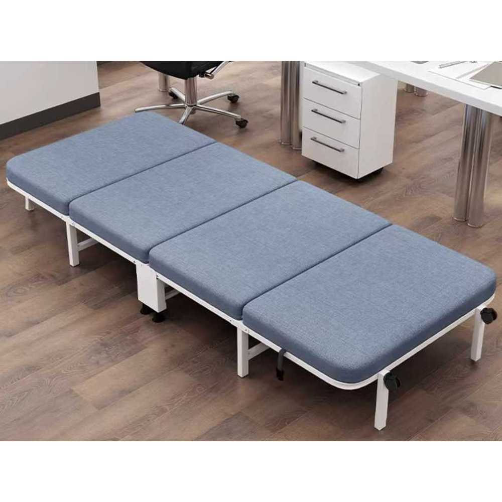 4단 접이식침대 휴식침대 등받이조절 간병 이동식 폭 65cm - 상품 이미지