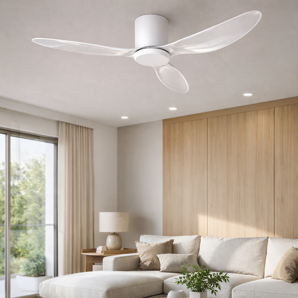 에어룩스 스마트 실링팬 LED 거실조명 선풍기 V2 113cm, 투명 - 상품 이미지