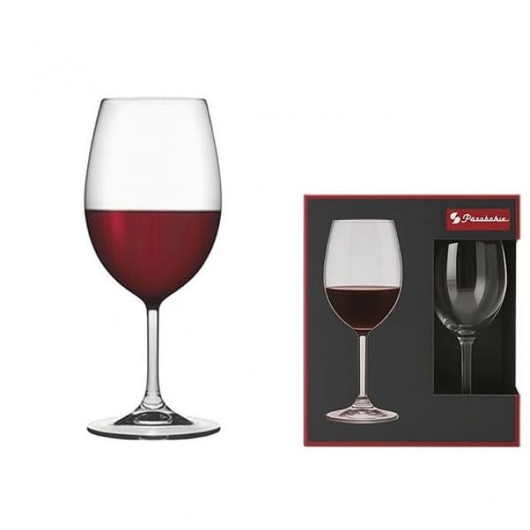 지니몰 아모르 와인잔 가정 업소 고급 레드 피사바체 와인컵 예쁜 글라스 440ml 2개 - 상품 이미지