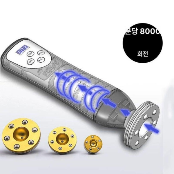 스마트 뷰티 진동클렌저 마사지기 휴대용 고주파 온열 복부 안마기 주기기+세 개의 헤드+에센스+경락도 주기기+세 개의 헤드+에센스+경락도 - 상세 이미지 4