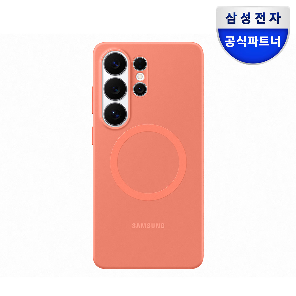삼성 정품 실리콘 맥세이프 마그넷 케이스 커버 코랄 레드, 갤럭시S26 울트라 - 상품 이미지