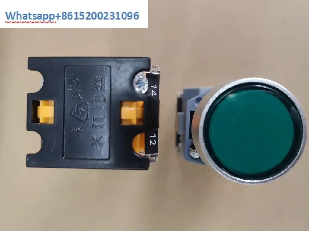 LA38-10DS 녹색 플랫 헤드 빛 자동 잠금 209J2 22mm개