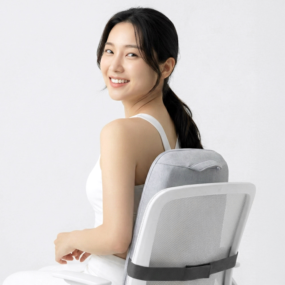 휴모아 슬림 무선 온열 등 허리 마사지기 (휴대용 차량용 의자용) HMA-BC01 - 상세 이미지 4
