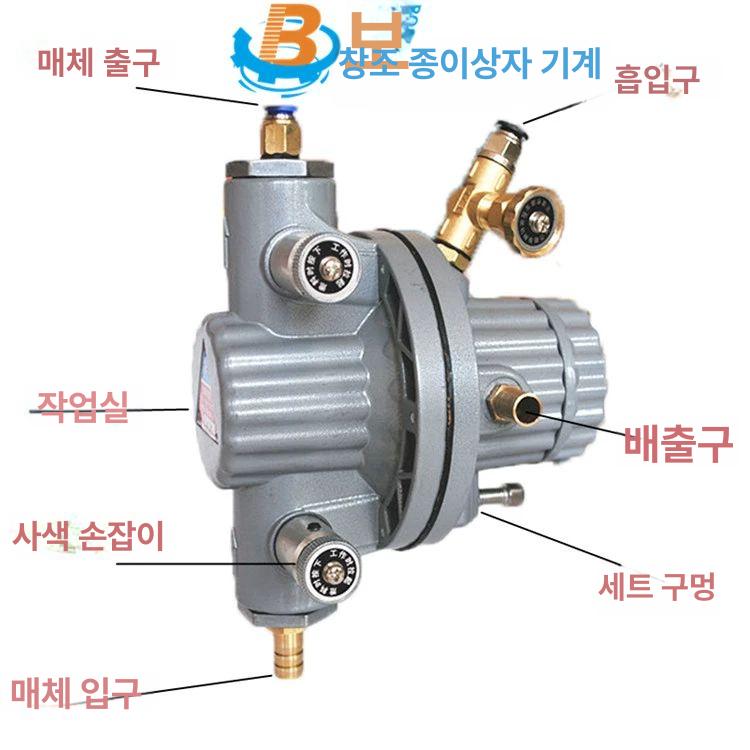 다이아프램펌프 단방향 잉크펌프 잉크 고무펌프 이송 공압 연결관 자동 고압 일반 본체 수성 - 상세 이미지 3