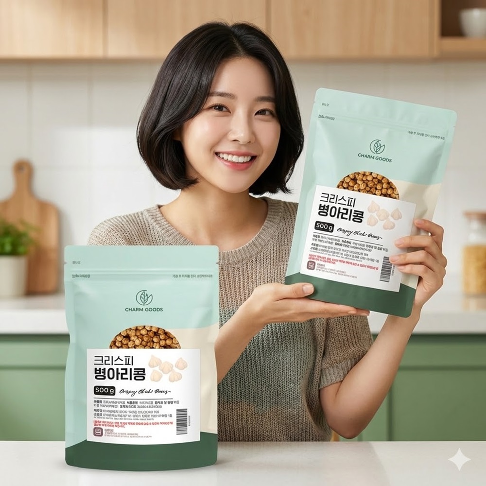 크리스피 병아리콩 볶은병아리콩 500g 2개 - 상품 이미지