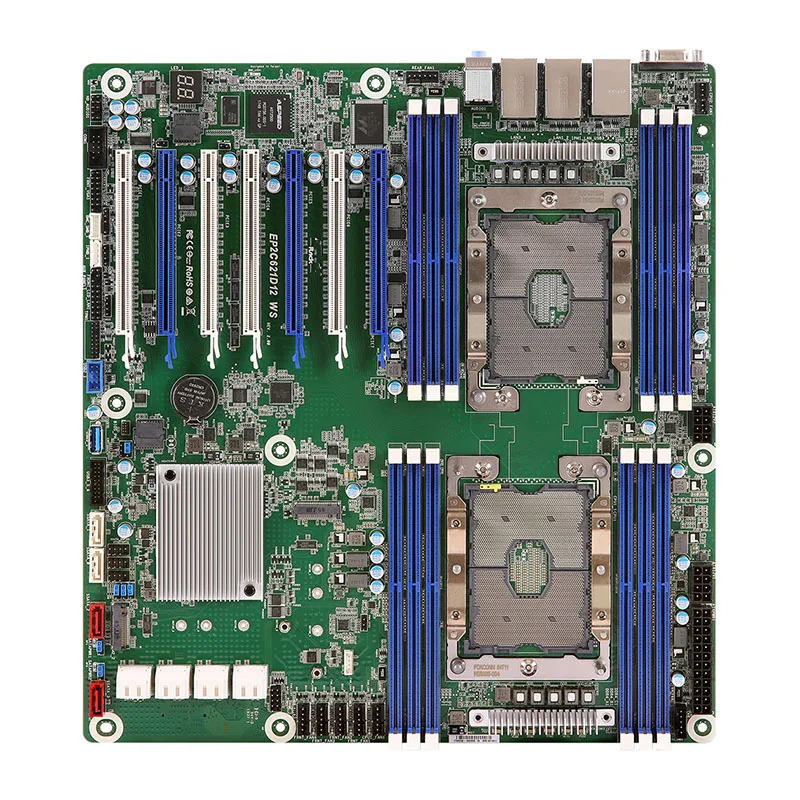 ASRock호환 EP2C621D12WS 워크스테이션 마더보드 듀얼 LGA3647 Ipmi용