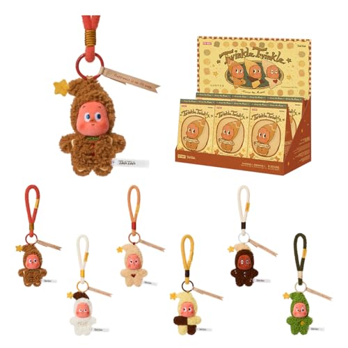 팝마트 Twinkle Twinkle Savor the Moment 시리즈 Fresh-baked Mini Cookies 봉제인형 펜던트 1피스 가챠 블라인드박스