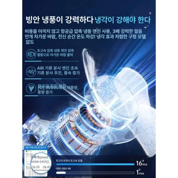 프리미엄 독일 수입 소형 이동식 냉난방기 가정용 냉풍기 미니 음이온 독일산 음이온 냉풍기 - 상세 이미지 4