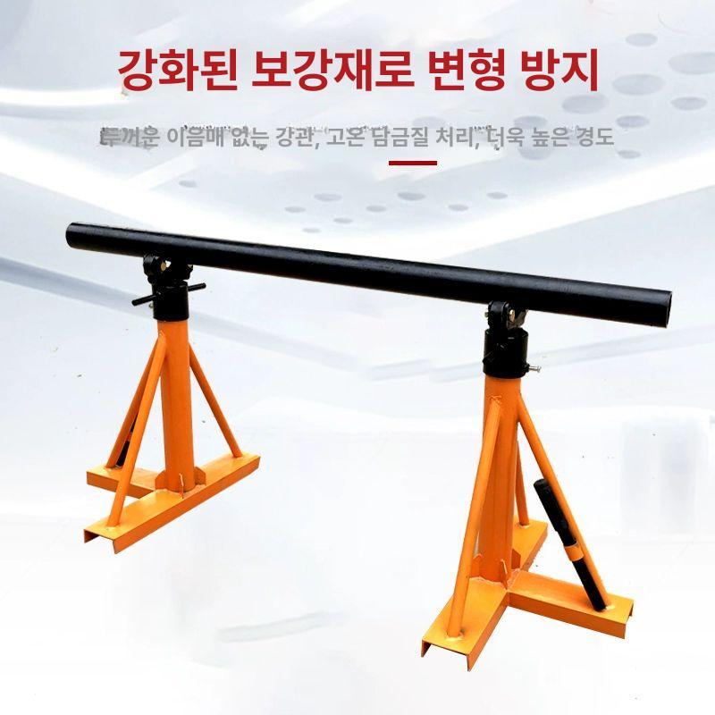 케이블 전선 드럼 포설대 1.5톤 관로선통기 풀링기 보강형 3t 나선형 더블베어링바퀴 - 상세 이미지 3