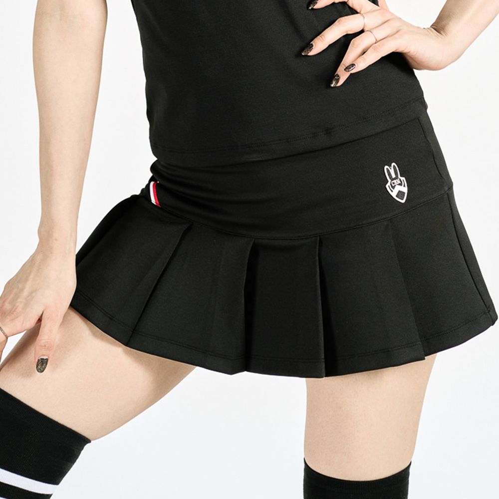 코랄리안 CSKC6070 여성 블랙 그래픽 스커트 탁구 배드민턴 이미지 7