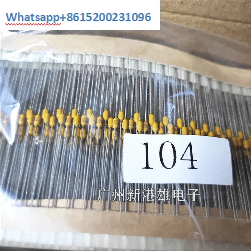 편조 축 단일 스톤 캐패시터 CT42-104Z 100NF 0.1UF 101 222 50V 100V 5000 개