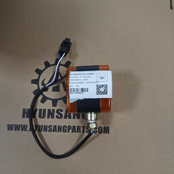 Hyunsang 굴삭기 부품 램프 WA480 WA500 424-06-43221 4240643221 203-06-56140 2030656140