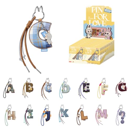 팝마트 THE MONSTERS Pin for Love 시리즈 알파벳 펜던트 (A-M) 어소트박스 14피스 가챠 블라인드박스