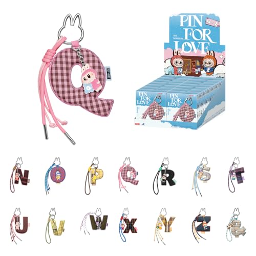 팝마트 THE MONSTERS Pin for Love 시리즈 알파벳 펜던트 (N-Z) 어쏘트 박스 14개입 가챠 블라인드박스