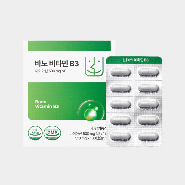 바노 비타민 고용량 B3 500mg (미국산 니코틴산아미드