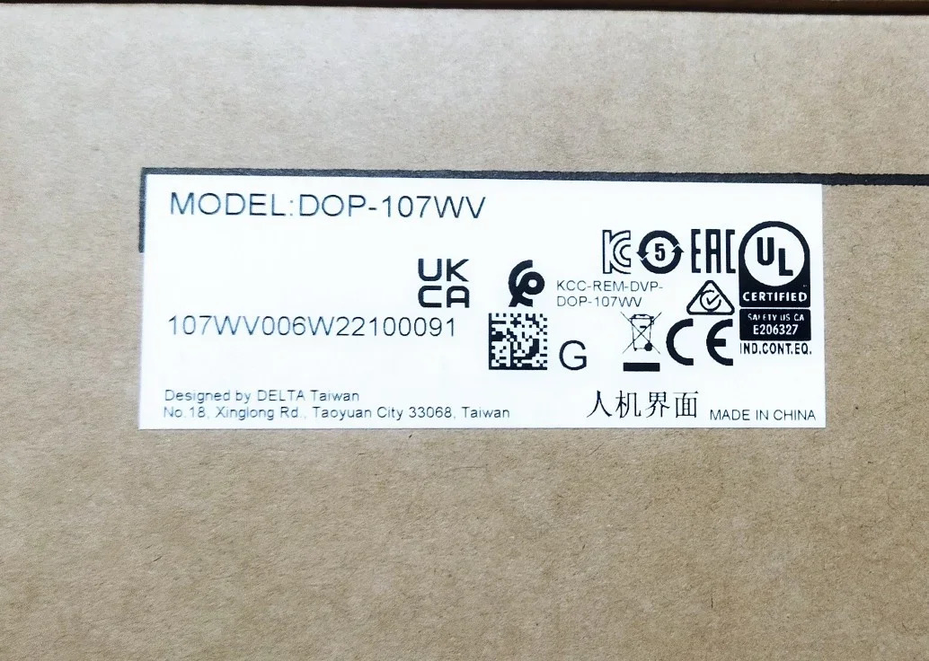 2025.4DOP-107WV DOP-107EV DOP-107EG 오리지널 델타 인터페이스 포장