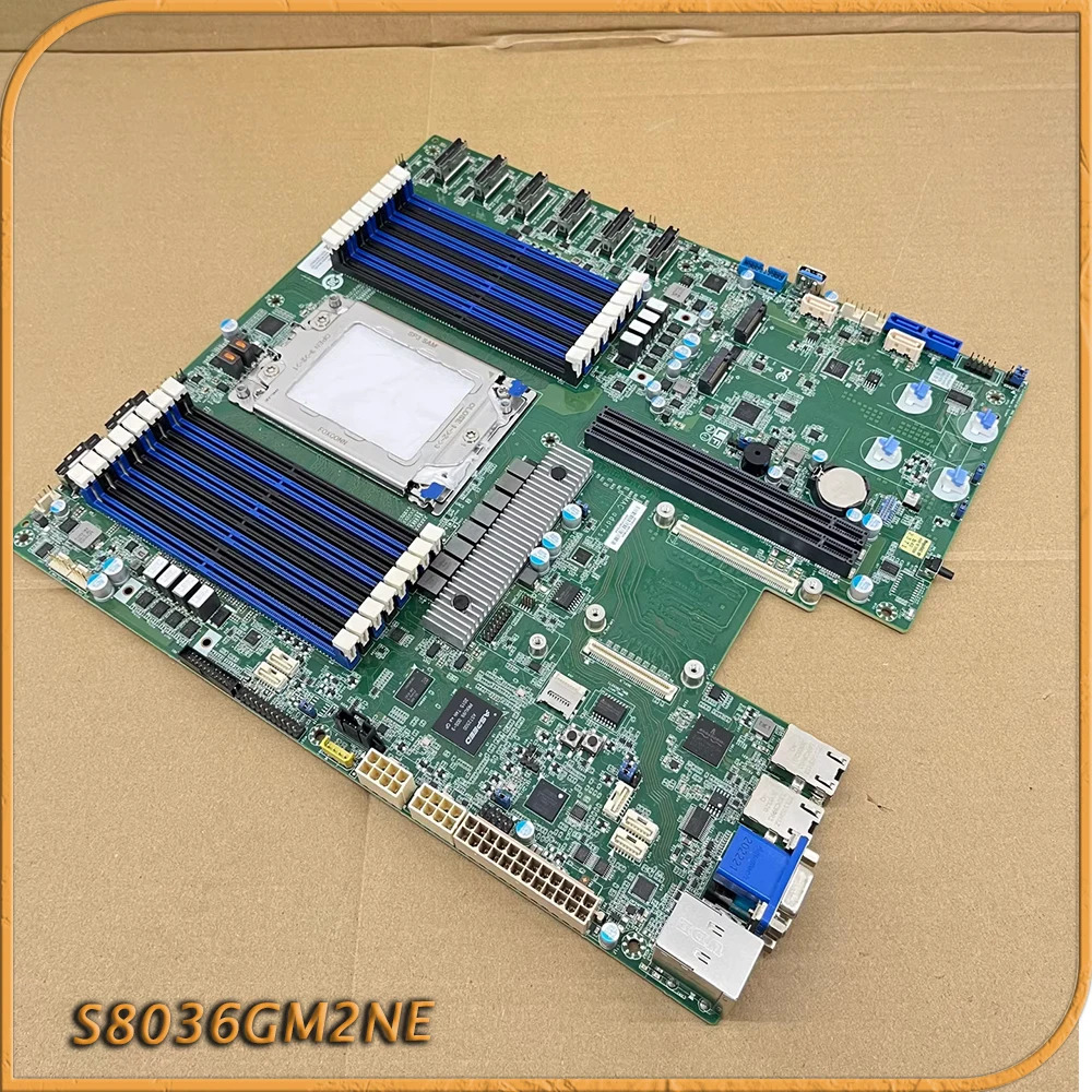 S8036 S8036GM호환2NE 서버 마더보드 지지대 EPYC 7002 7003 시리즈 CPU 240W16XDIMM DDR4 128GX16 3200 6XPCI-E4.0