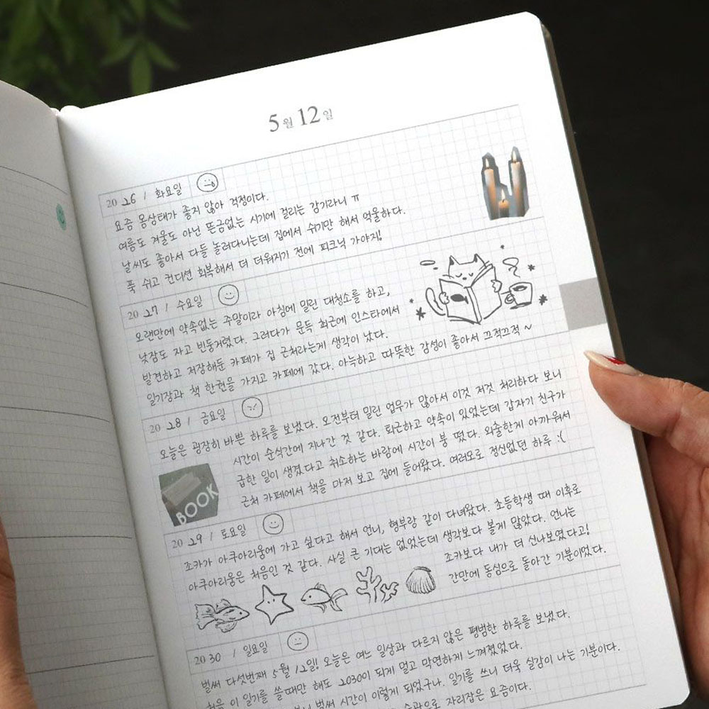 5년 일기장 다이어리 성인 감사 데일리 일기 육아 성장 만년 다이어리 이미지 7