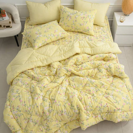 RI협력사 RNA 빅토리아 차렵이불 퀸 옐로우 마이크로모달이불